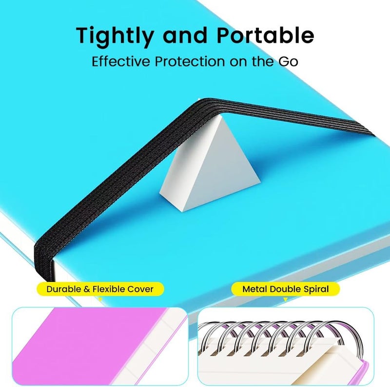 Beyong Small Pocket Notebook Journal, Mini Notepad Spiral Notebooks Note Pads for Work School (White, 3x5) - Image 3